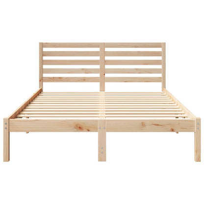 Struttura del letto Marrone 140 x 190 cm Pino massello | homemem39