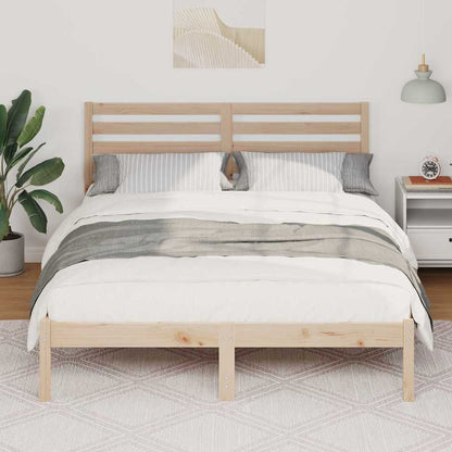 Struttura del letto Marrone 135 x 190 cm Pino massello | homemem39