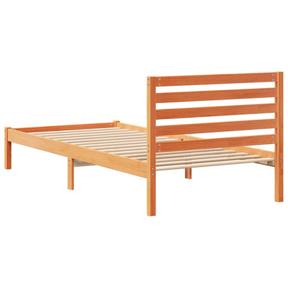 Struttura del letto Marrone cerato 80 x 210 cm Pino massello | homemem39