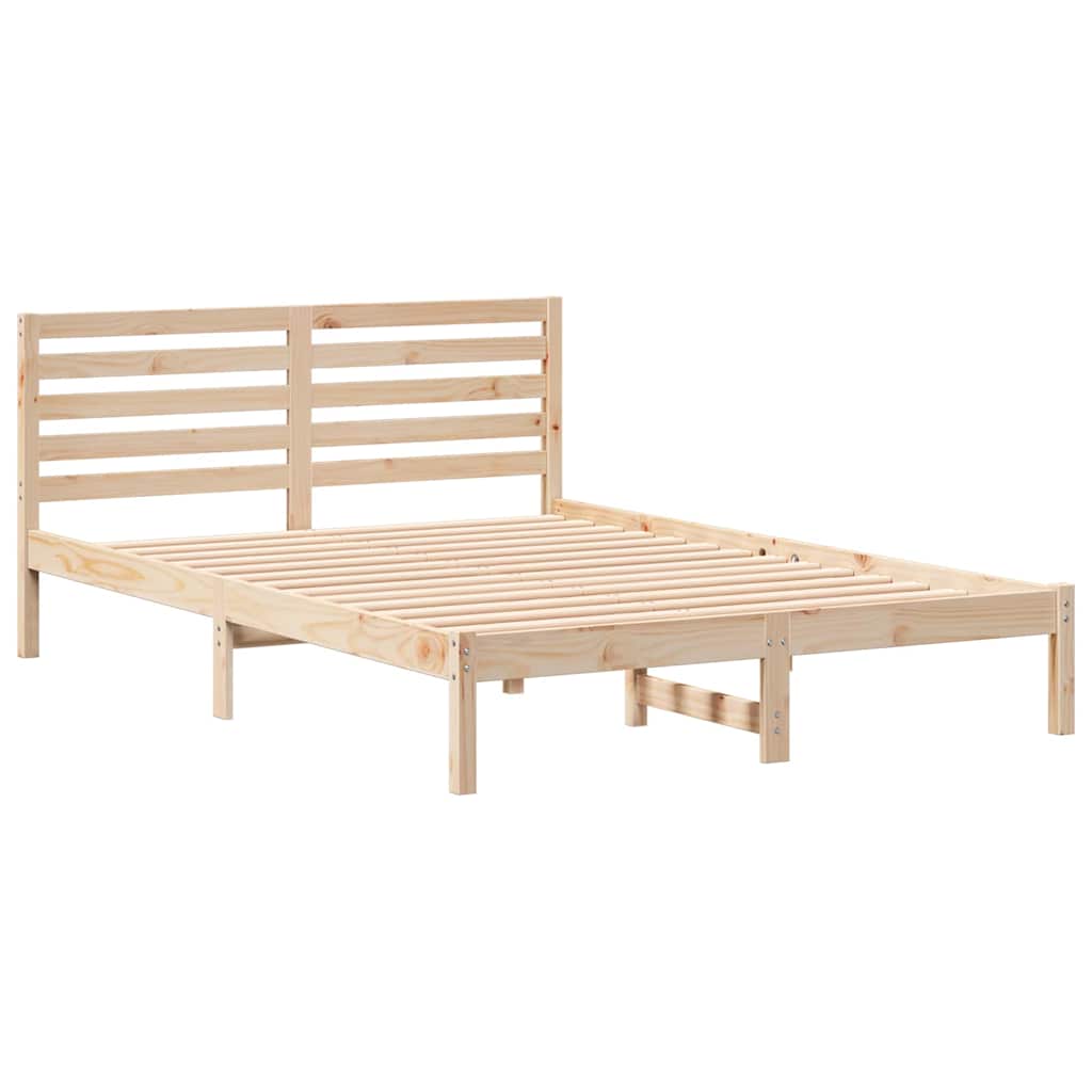 Struttura del letto Marrone 140 x 210 cm Pino massello | homemem39