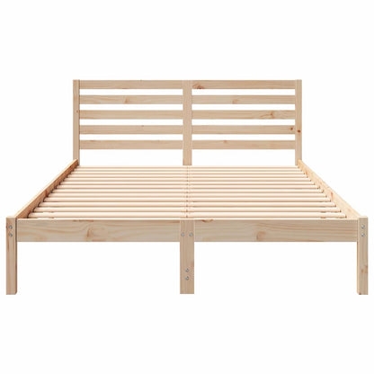Struttura del letto Marrone 140 x 210 cm Pino massello | homemem39