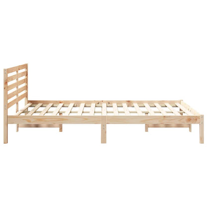 Struttura del letto Marrone 140 x 210 cm Pino massello | homemem39