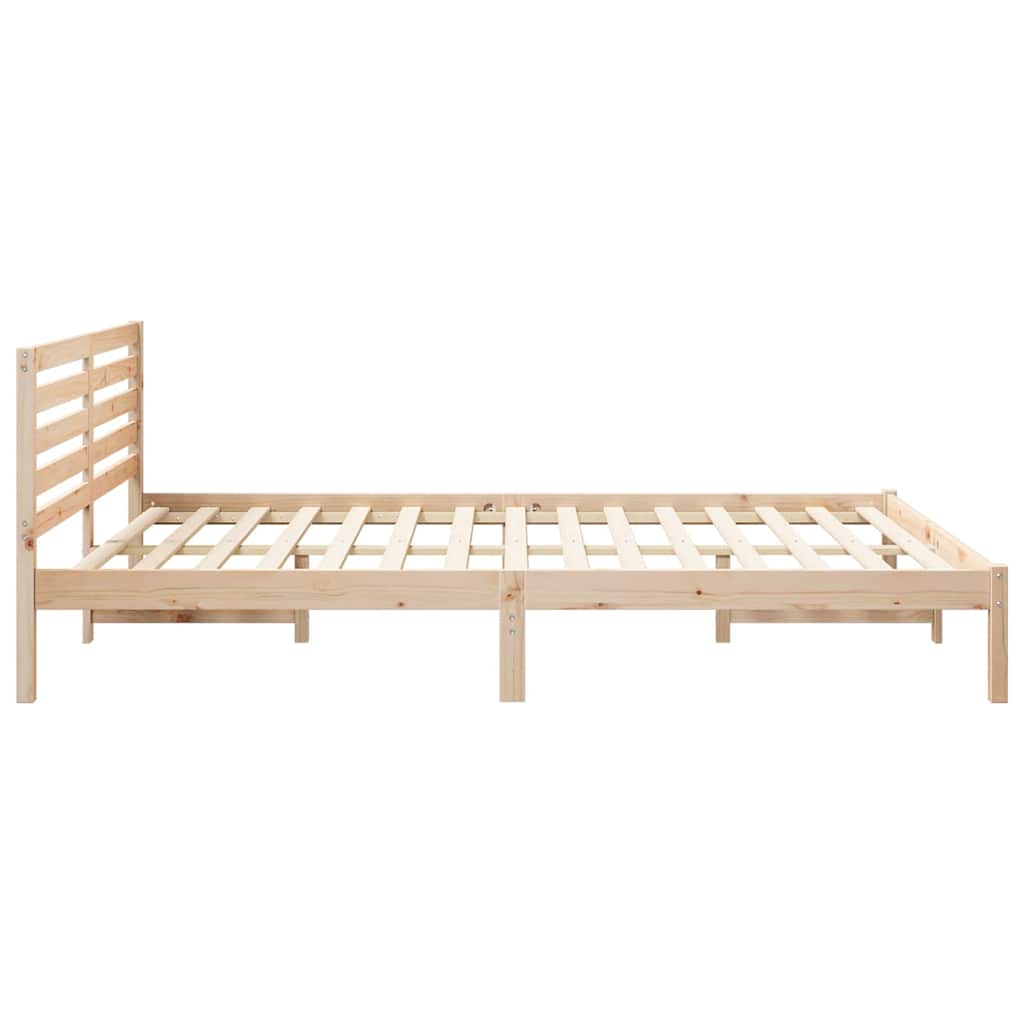 Struttura del letto Marrone 160 x 210 cm Pino massello | homemem39
