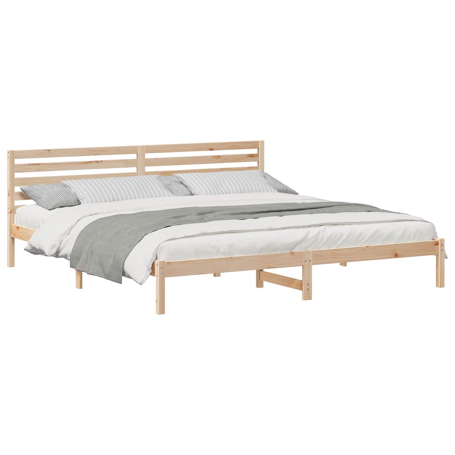 Struttura del letto Marrone 180 x 210 cm Pino massello | homemem39