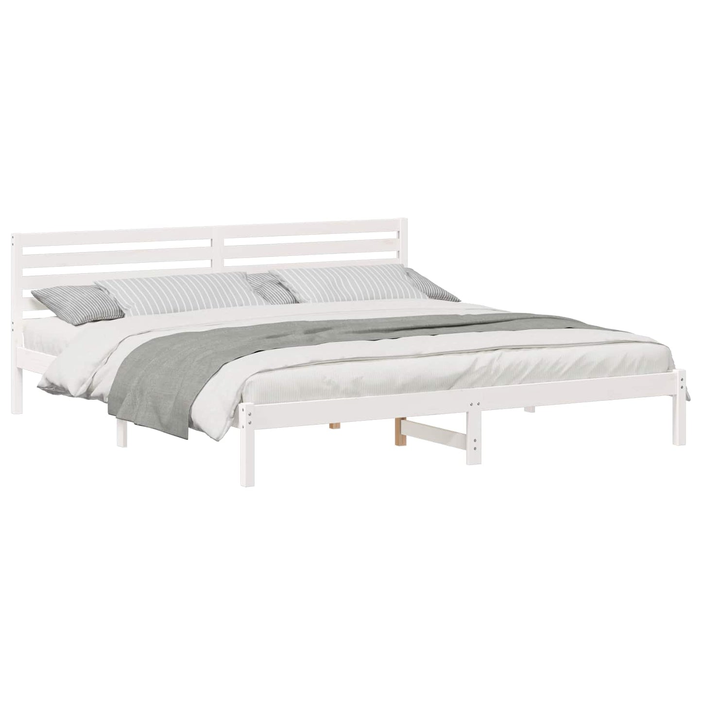Struttura del letto Bianco 180 x 210 cm Pino massello | homemem39