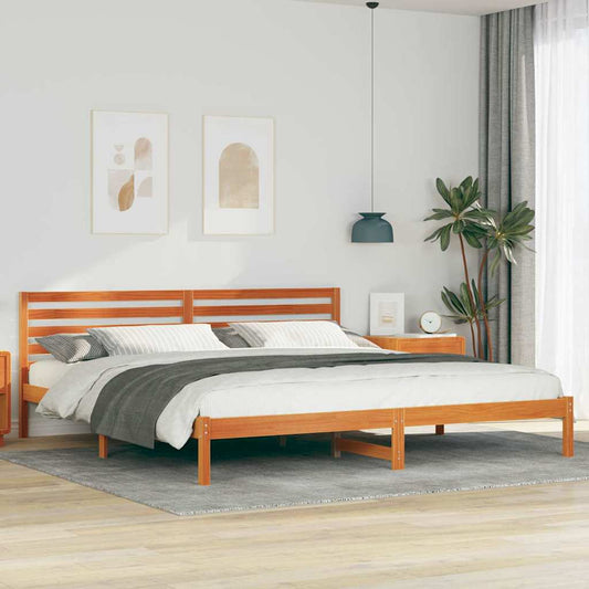 Struttura del letto Marrone cerato 180 x 210 cm Pino massello | homemem39