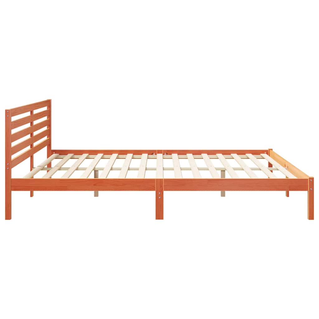 Struttura del letto Marrone cerato 180 x 210 cm Pino massello | homemem39