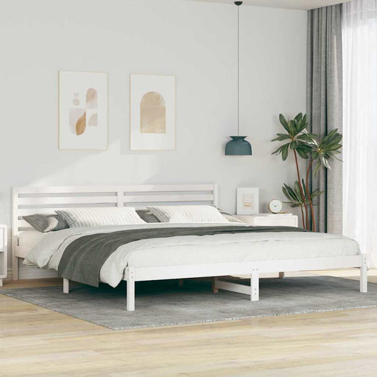 Struttura del letto Bianco 200 x 210 cm Pino massello | homemem39