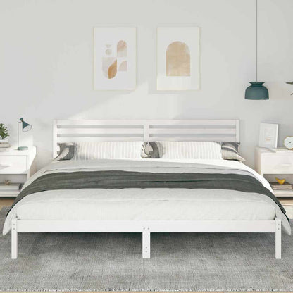 Struttura del letto Bianco 200 x 210 cm Pino massello | homemem39