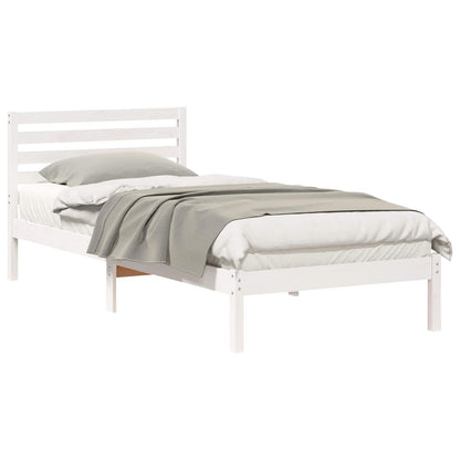 Struttura del letto Bianco 80 x 220 cm Pino massello | homemem39