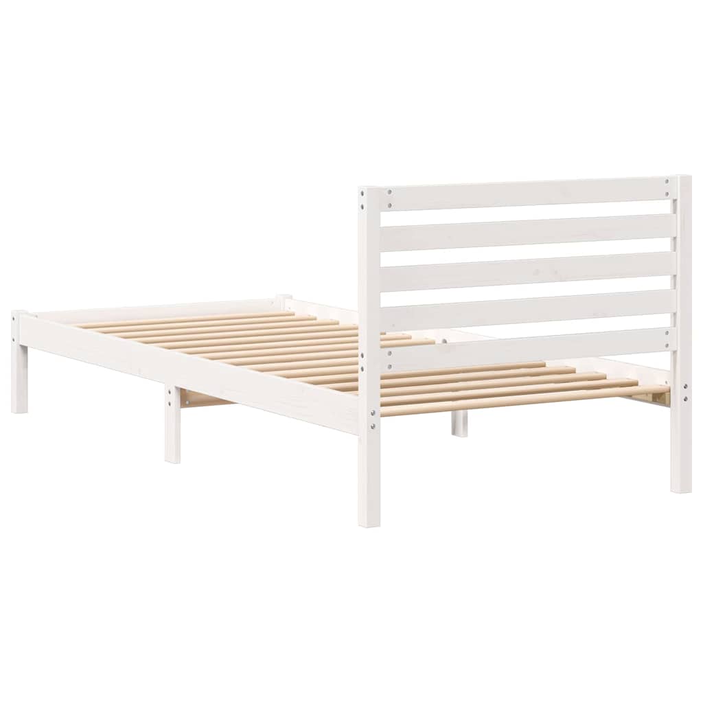 Struttura del letto Bianco 80 x 220 cm Pino massello | homemem39