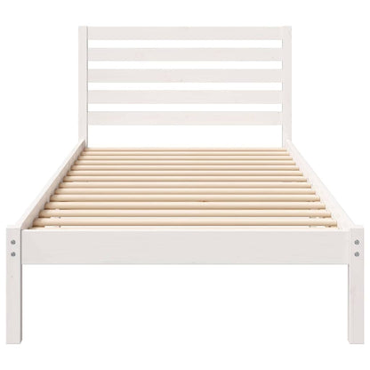 Struttura del letto Bianco 80 x 220 cm Pino massello | homemem39