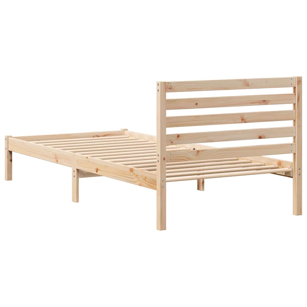 Struttura del letto Marrone 90 x 220 cm Pino massello | homemem39