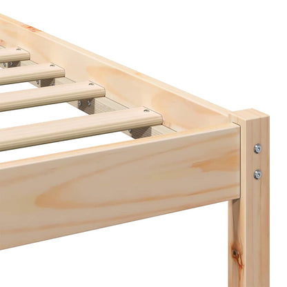 Struttura del letto Marrone 100 x 220 cm Pino massello | homemem39