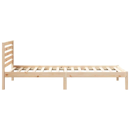 Struttura del letto Marrone 100 x 220 cm Pino massello | homemem39