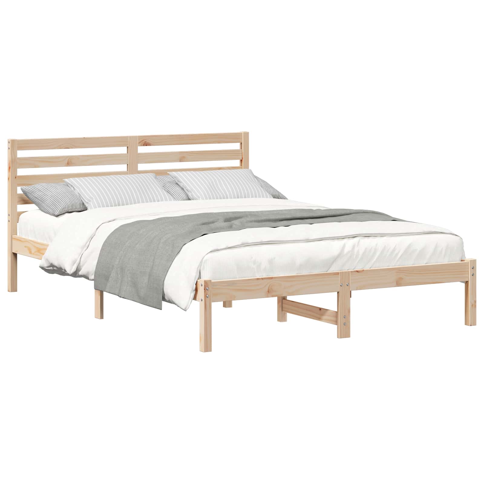Struttura del letto Marrone 140 x 220 cm Pino massello | homemem39