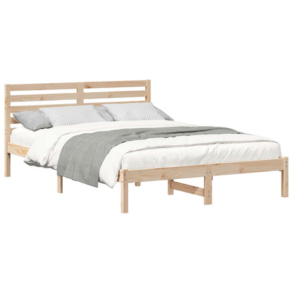 Struttura del letto Marrone 140 x 220 cm Pino massello | homemem39