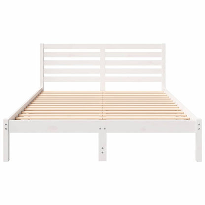 Struttura del letto Bianco 140 x 220 cm Pino massello | homemem39