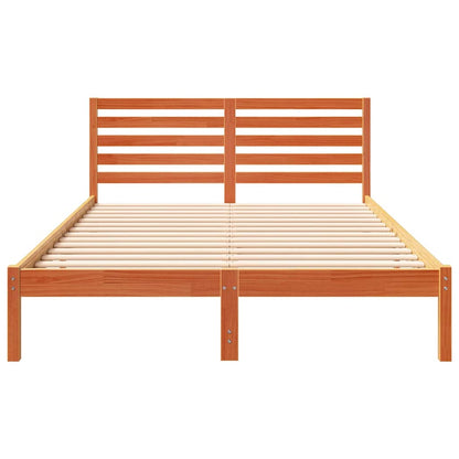 Struttura del letto Marrone cerato 140 x 220 cm Pino massello | homemem39