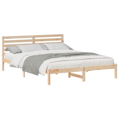 Struttura del letto Marrone 160 x 220 cm Pino massello | homemem39