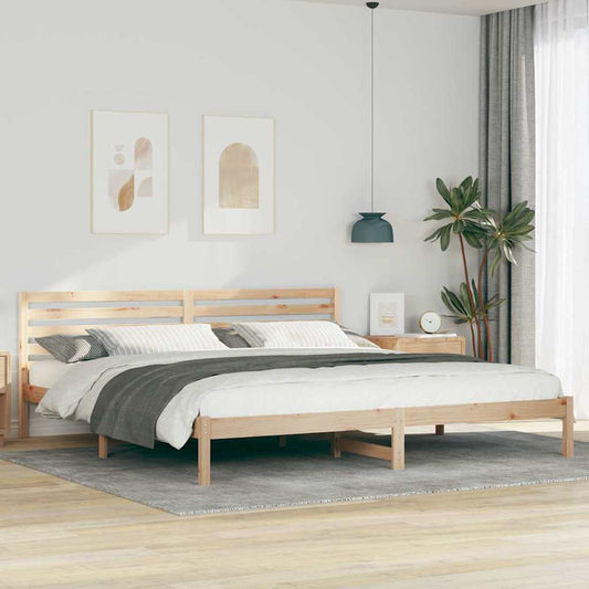 Struttura del letto Marrone 180 x 220 cm Pino massello | homemem39