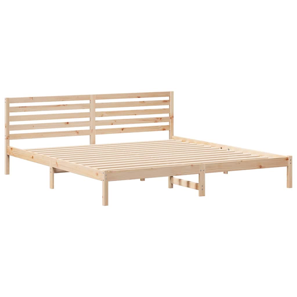 Struttura del letto Marrone 180 x 220 cm Pino massello | homemem39