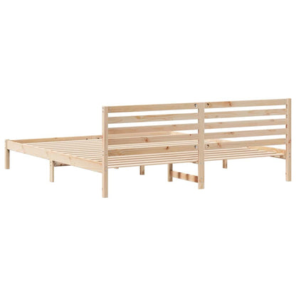 Struttura del letto Marrone 180 x 220 cm Pino massello | homemem39