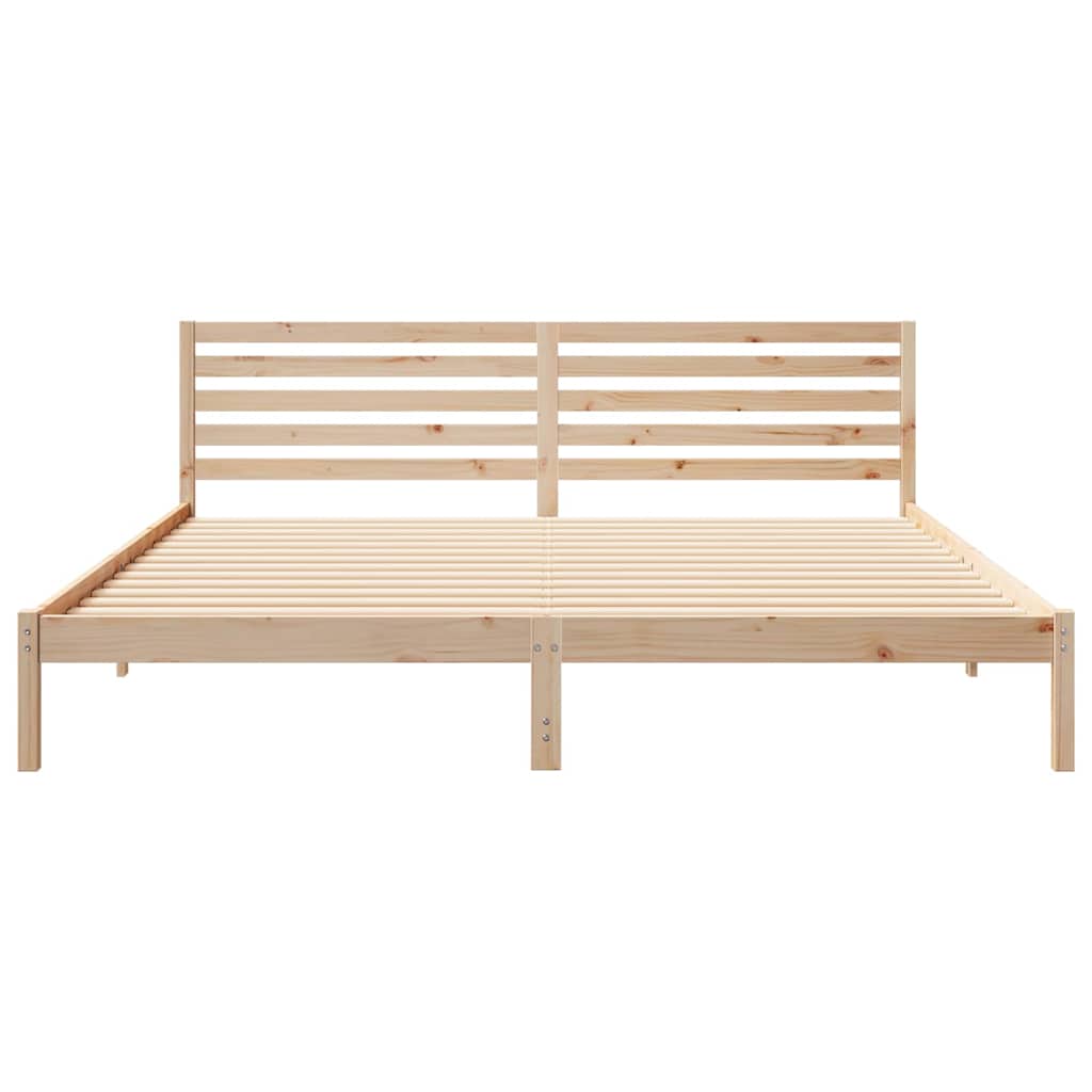 Struttura del letto Marrone 180 x 220 cm Pino massello | homemem39