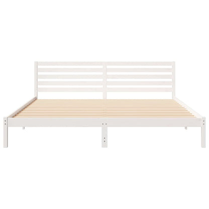 Struttura del letto Bianco 180 x 220 cm Pino massello | homemem39