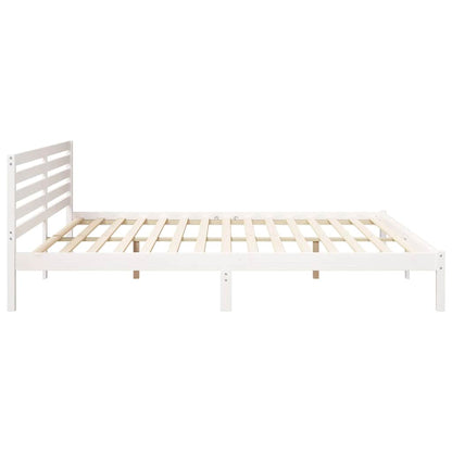 Struttura del letto Bianco 180 x 220 cm Pino massello | homemem39