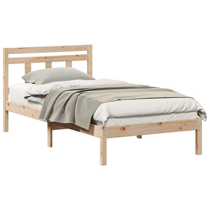 Struttura del letto Marrone 100 x 200 cm Pino massello | homemem39