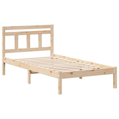 Struttura del letto Marrone 90 x 190 cm Pino massello | homemem39