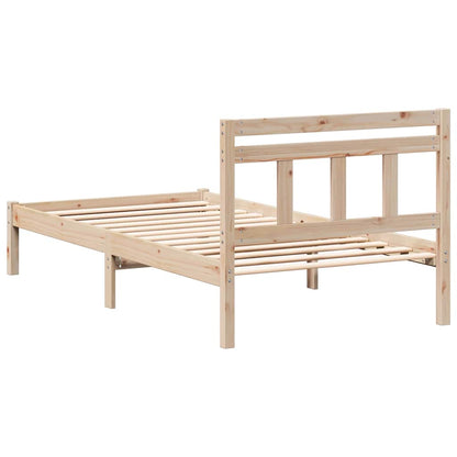 Struttura del letto Marrone 90 x 190 cm Pino massello | homemem39