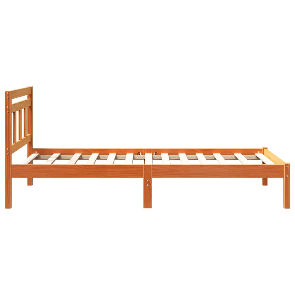Struttura del letto Marrone 75 x 190 cm Pino massello | homemem39