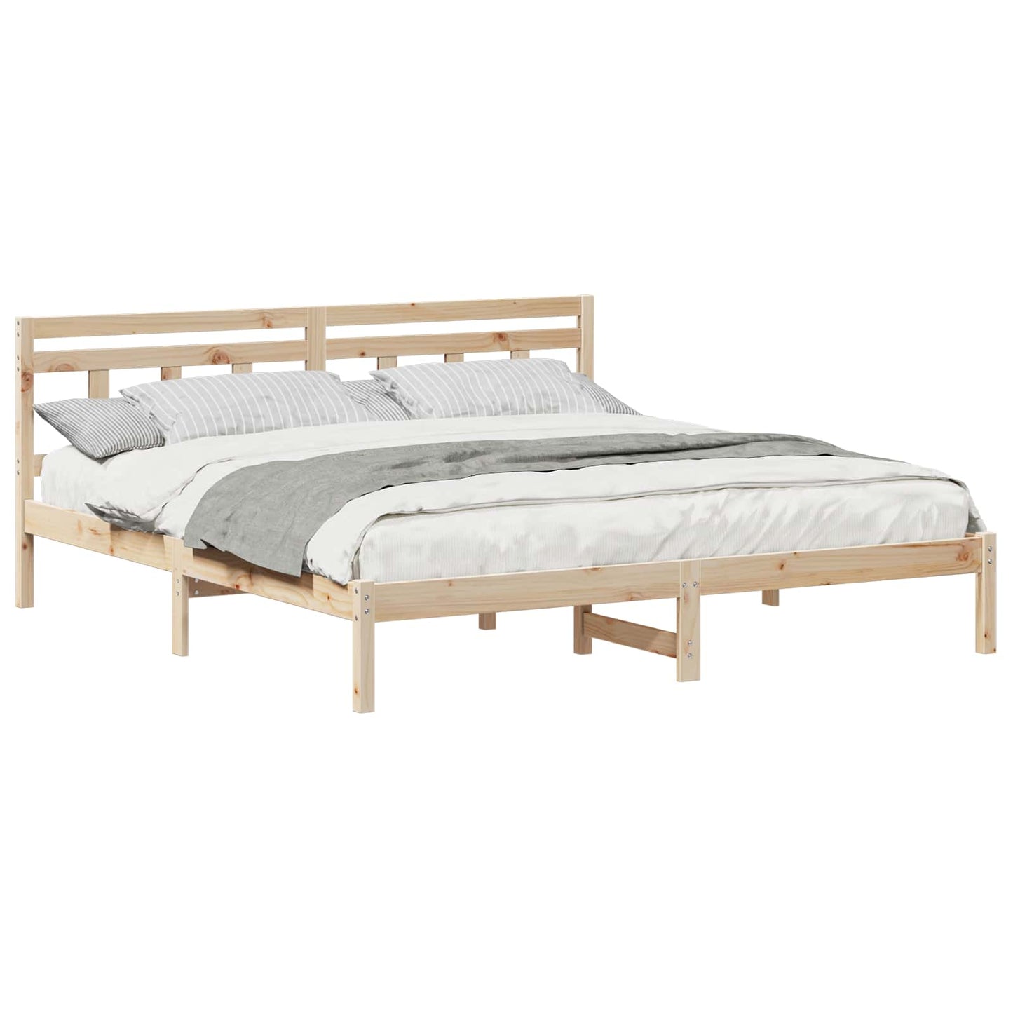 Struttura del letto Marrone 180 x 200 cm Pino massello | homemem39