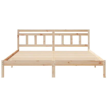 Struttura del letto Marrone 180 x 200 cm Pino massello | homemem39