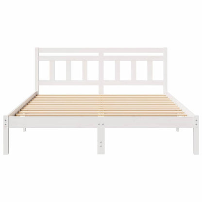 Struttura del letto Bianco 160 x 200 cm Pino massello | homemem39