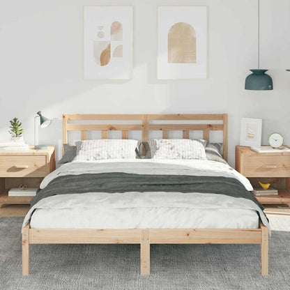 Struttura del letto Marrone 150 x 200 cm Pino massello | homemem39