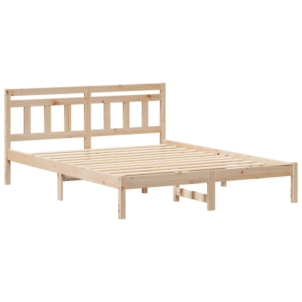 Struttura del letto Marrone 150 x 200 cm Pino massello | homemem39