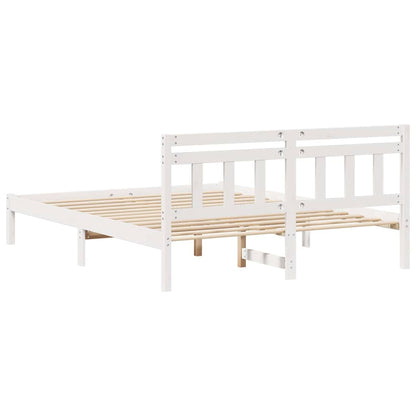 Struttura del letto Bianco 140 x 200 cm Pino massello | homemem39