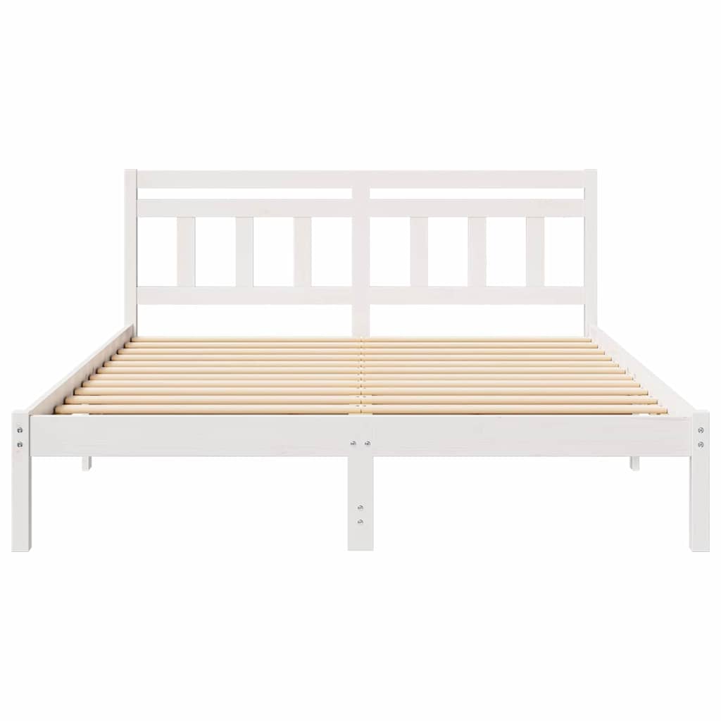 Struttura del letto Bianco 140 x 200 cm Pino massello | homemem39