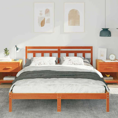 Struttura del letto Marrone 140 x 200 cm Pino massello | homemem39