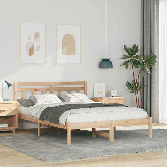 Struttura del letto Marrone 120 x 200 cm Pino massello | homemem39