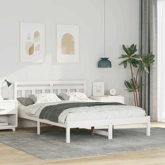 Struttura del letto Bianco 120 x 200 cm Pino massello | homemem39