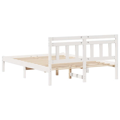 Struttura del letto Bianco 120 x 200 cm Pino massello | homemem39