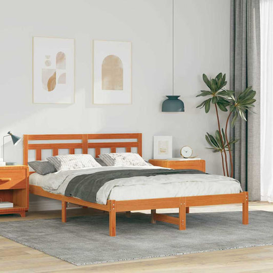 Struttura del letto Marrone 120 x 190 cm Pino massello | homemem39