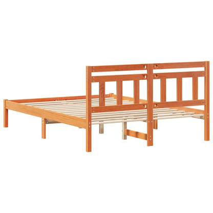 Struttura del letto Marrone 140 x 190 cm Pino massello | homemem39