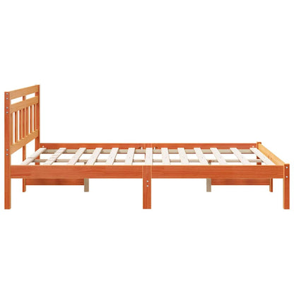 Struttura del letto Marrone 140 x 190 cm Pino massello | homemem39