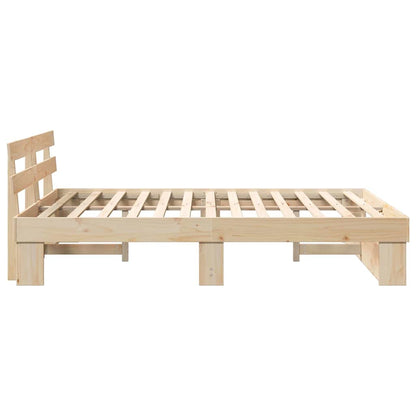 Struttura del letto Marrone 150 x 200 cm Legno di pino massello