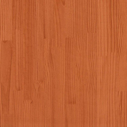 Struttura del letto con testiera Cera marrone 100 x 200 cm